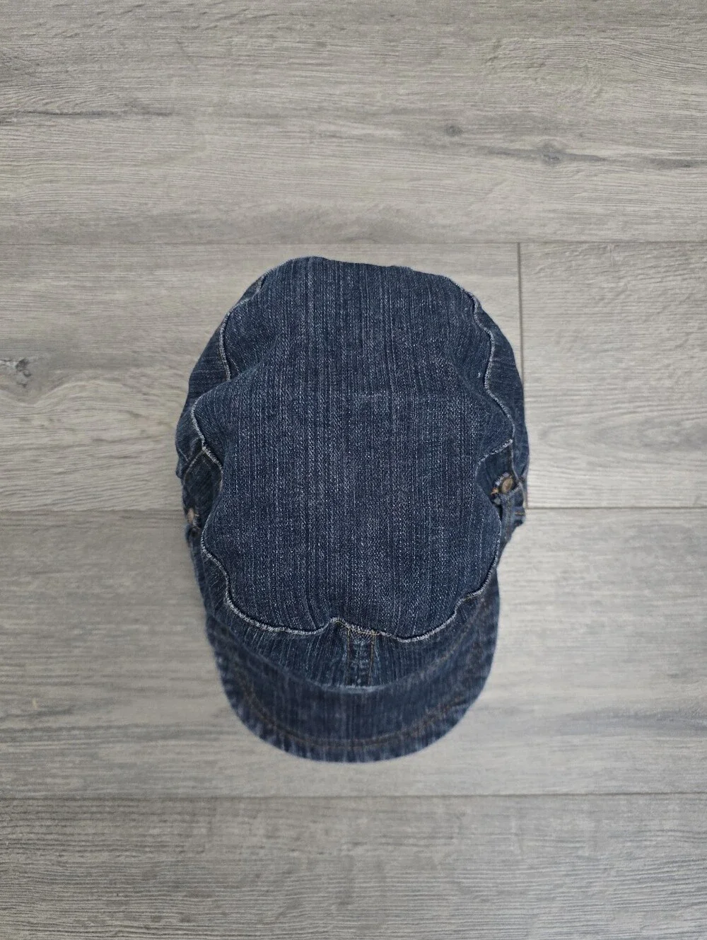 Christopher Blue Denim Newsboy Baker Boy Cap Women's S/M
